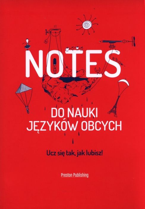 Notes Do Nauki Języków Obcych Czerwony .
