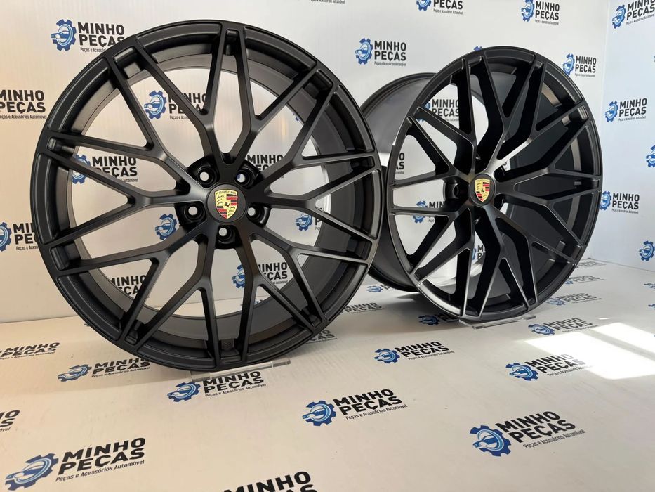 Jantes Look Porsche Macan GTS em 21 (5x112) Preto Matte