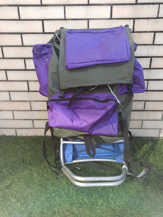 Mochila campismo e saco de cama