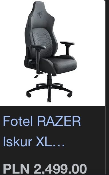 Razer Iskur XL Fabric Grey Gaming Chair