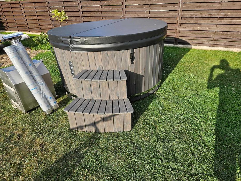 Balia ogrodowa | gorąca beczka | ruska bania - FULL ZESTAW