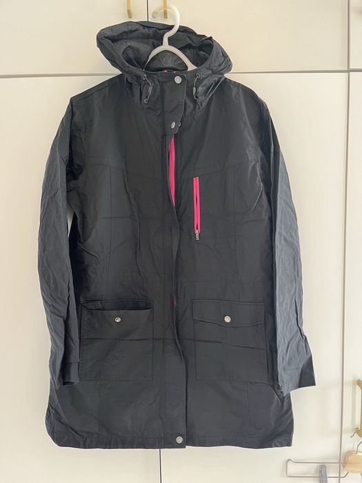 42/44 columbia czarny płaszcz XL trekkingowy damski