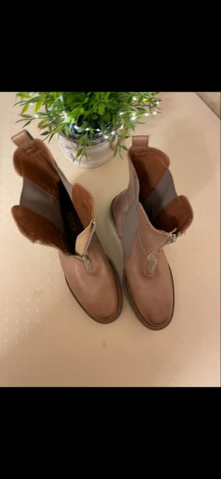 Botki męskie jasnobrązowe