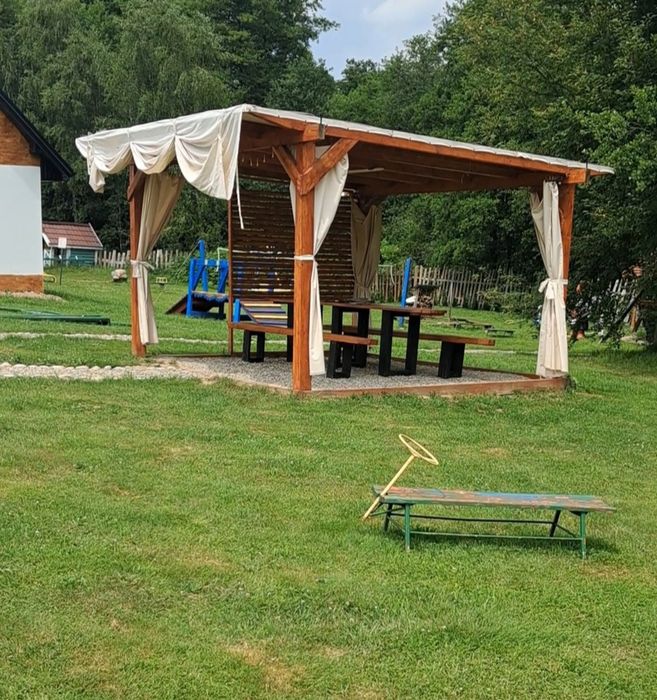 Domek Domki Sauna Ognisty Kocioł SPA  Beczka Alpaki Konie