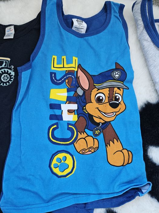 Koszulki na ramiączkach 122/128 chłopiec