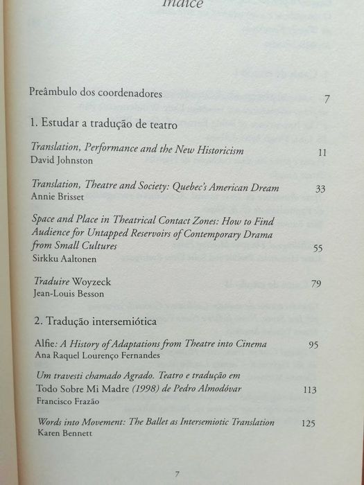 Teatro e Tradução - Palcos de encontro.