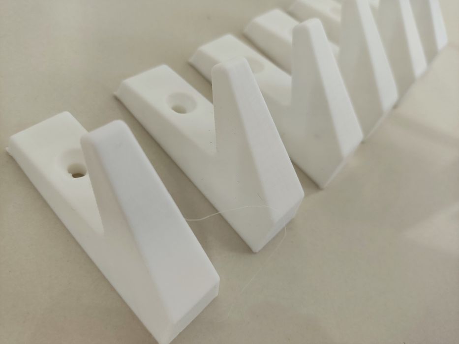 Wieszaki ścienne haczyki haki mocowanie Wieszak KOMPLET 4 SZTUK BIAŁE