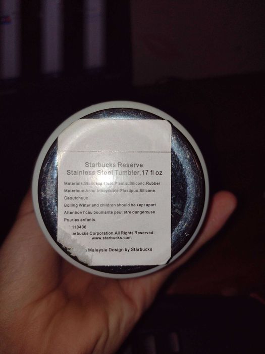 Термос Starbucks Reserve з нержавіючої сталі