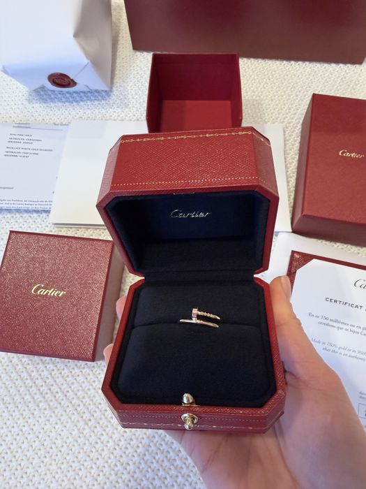 Cartier JUSTE UN CLOU каблучка rose gold 54 розмір