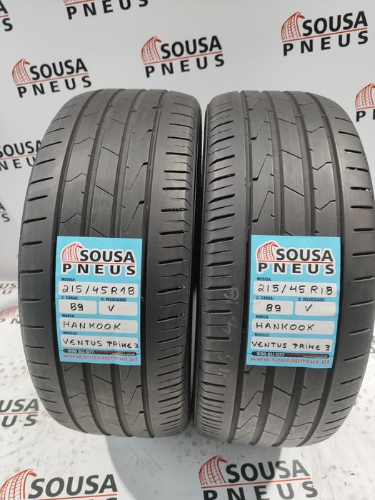 2 pneus semi novos 215-45R18 Hankook - Oferta dos Portes