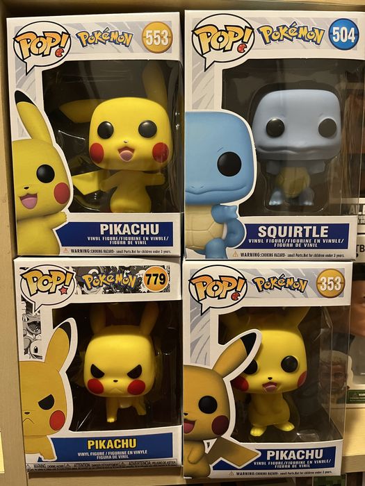 Natal - Bonecos pokemon pikachu squirtle flareon mewtwo psyduck
