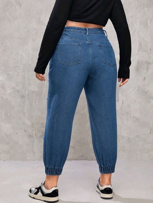 Calças de ganga jogger novas - tamanho 46 sem elastano