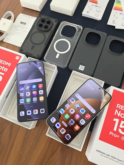 Redmi Note 15 Pro Plus 5G 12GB/512GB, 15 Pro 256GB NOVO. Troca/retoma. Fatura, garantia, capa