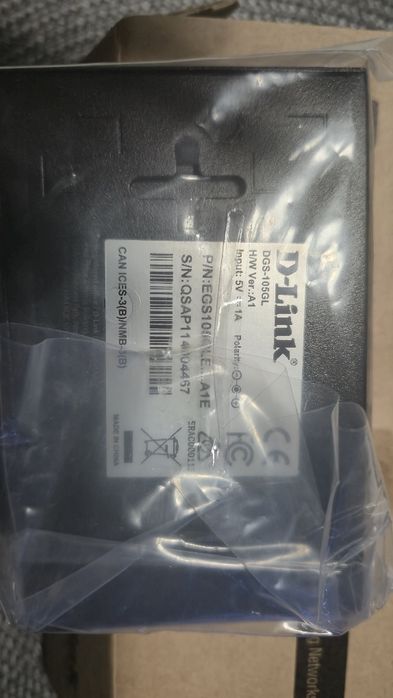 metalowy switch D-Link DGS-105GL portów Gigabit Ethernet 1000 Mb/s