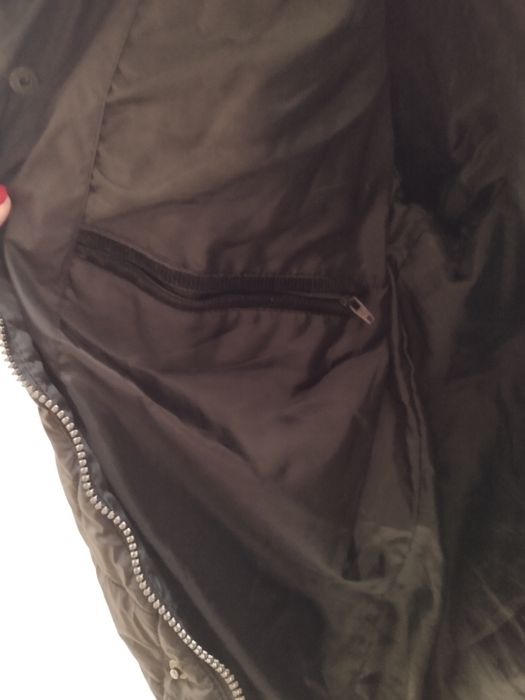 Elegancka pikowana kurtka przejściowa męska z kołnierzykiem M