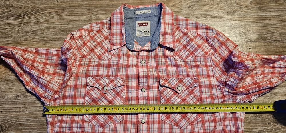 Levis koszula męska rozmiar L wymiary na zdjęciach