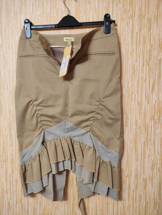 нова спідниця з воланами коттон міді на р.44-46/EUR36