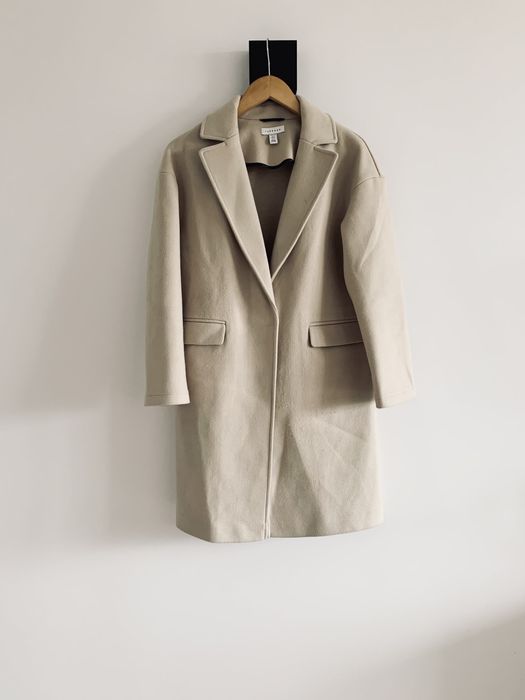 Plaszcz topshop beż taupe oversize luźny