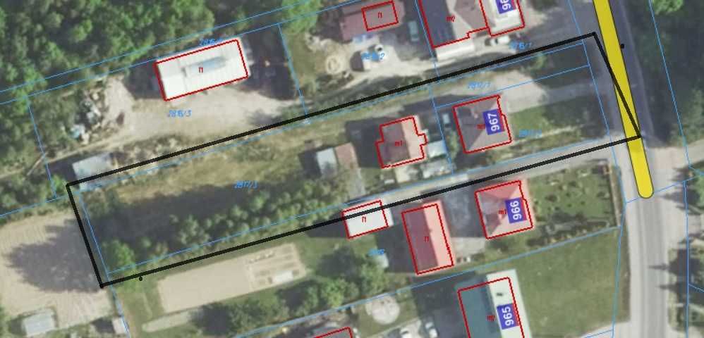 Działka Krasne 16a z budynkiem gospodarczym