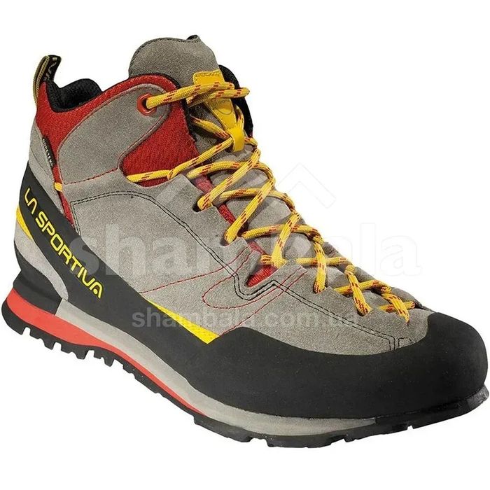 Ботинки мужские La Sportiva Boulder X Mid GTX, Grey/Red 42.5