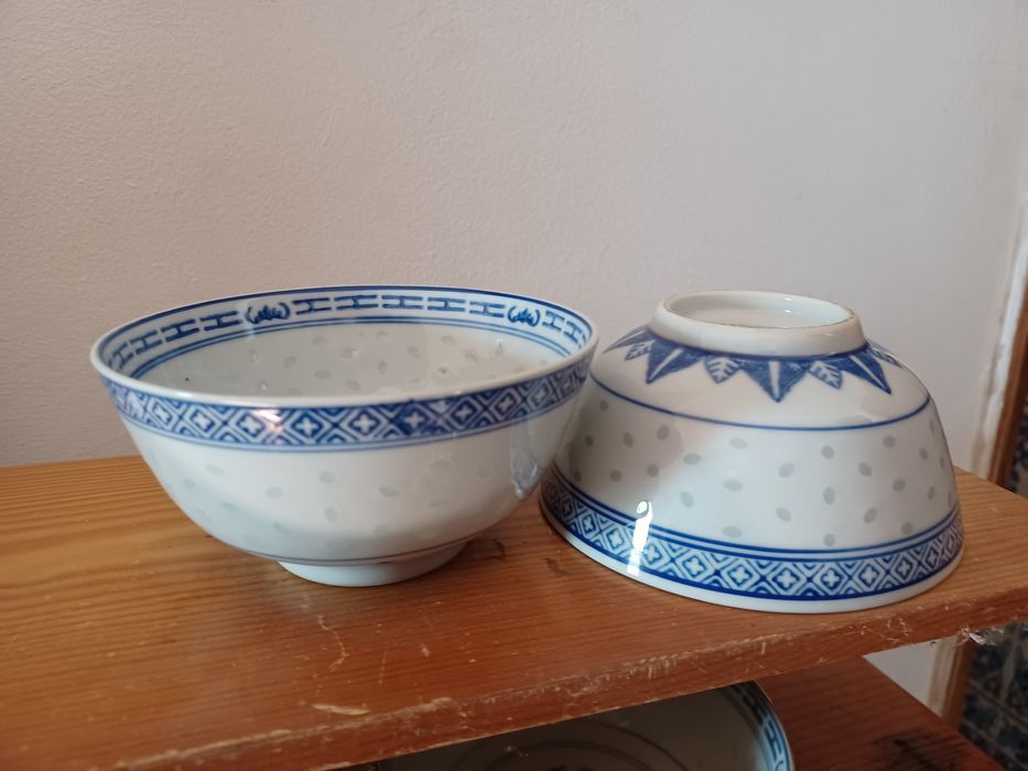Conjunto taças chinesas barro de arroz