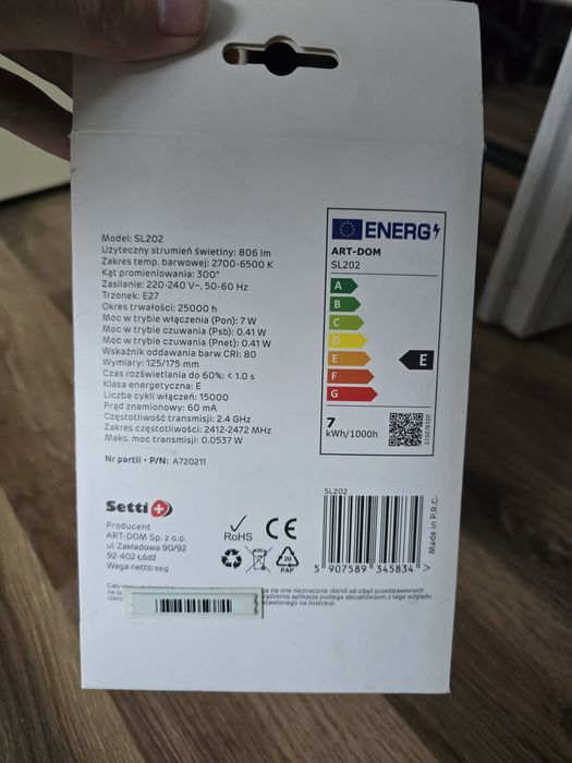 Żarówka inteligenta WiFi w stylu RETRO
