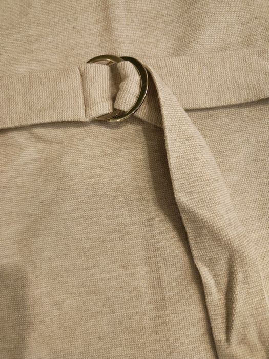 Sukienka Stradivarius r. 38 M midi, beżowa, bawełna, asymetryczna