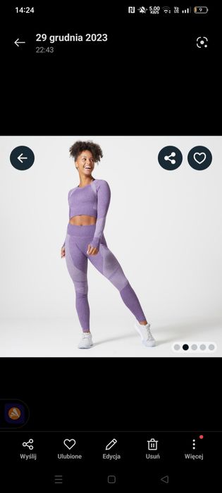 Strój fitness ćwiczenia