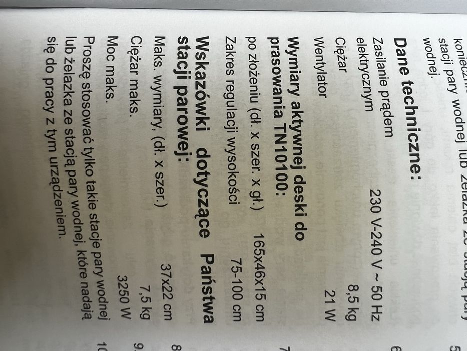 Aktywna deska do prasowania SIEMENS TN10100