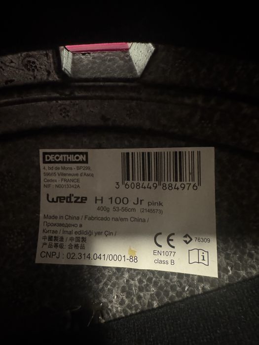 Kask narciarski dziewczecy