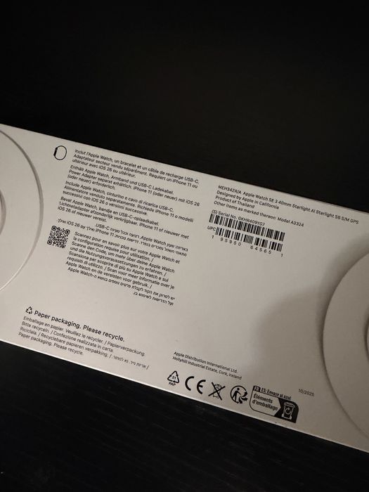 Apple Watch SE 40mm GPS – Novo e Selado e Garantia