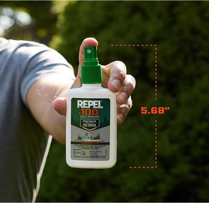 Засіб від комарів та кліщів Repel Sportsmen Max Formula 40% DEET , 100% DEET  Made in USA