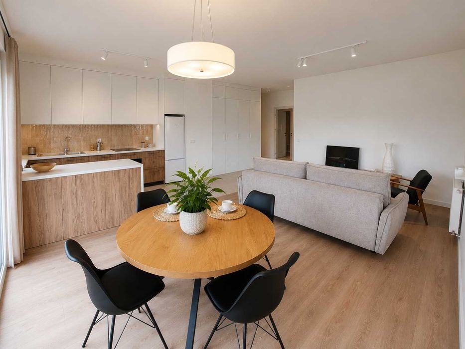 Nowe dwupokojowe, balkon, parking, rzeka