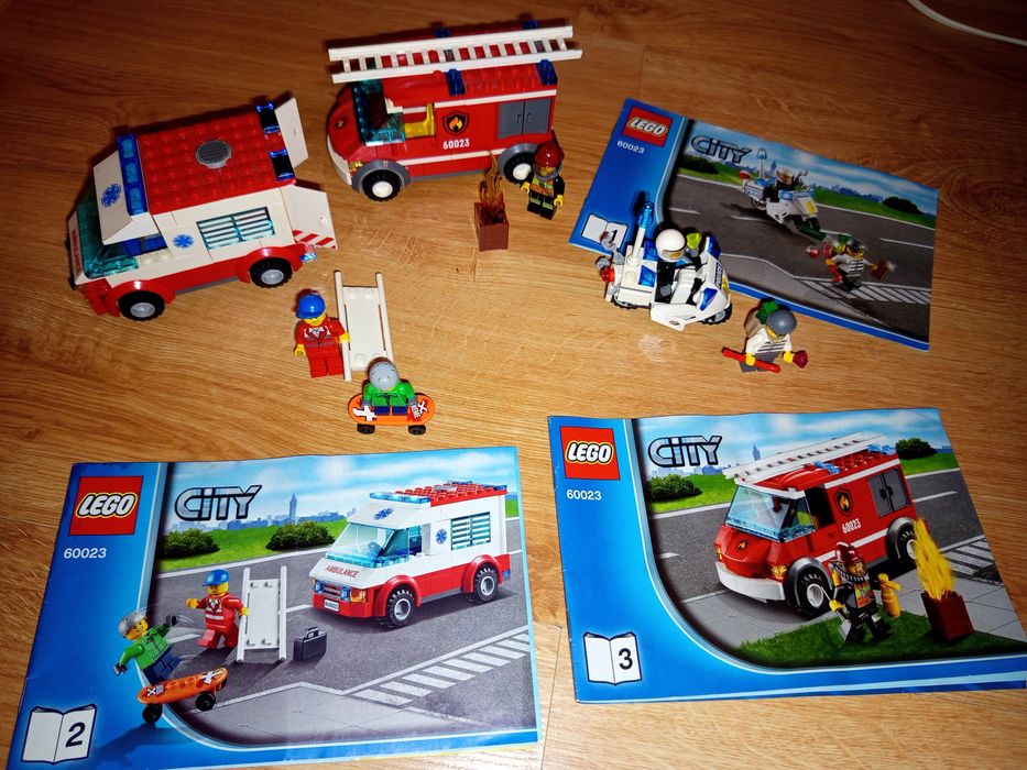 LEGO City 60023 starter set policja pogotowie straż pożarna