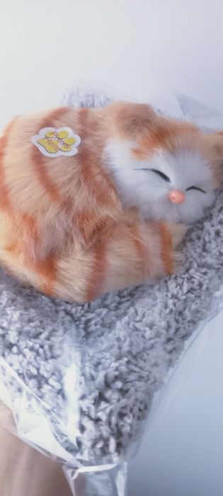 Іграшка котик на килимку