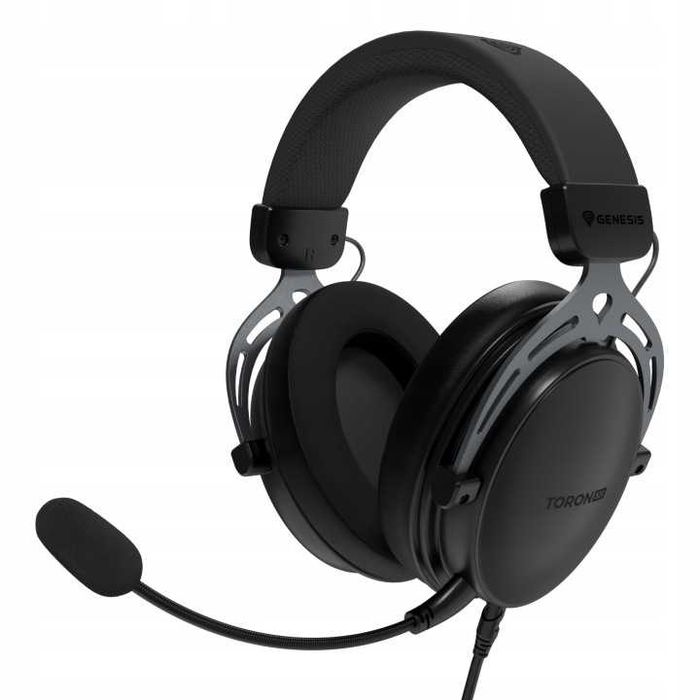Nowe Słuchawki Gamingowe Przewodowe Nauszne Z Mikrofonem Odpinanym Multiplatformowe Do PC PS4 PS5 Xbox Switch Czarne 50mm