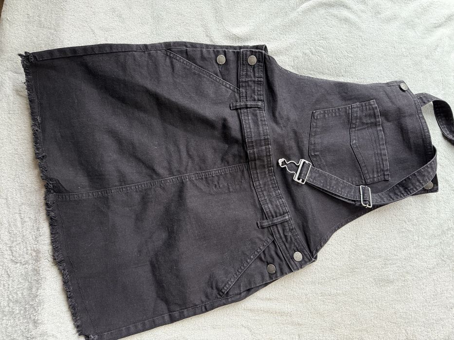 Sukienka ogrodniczka czarna