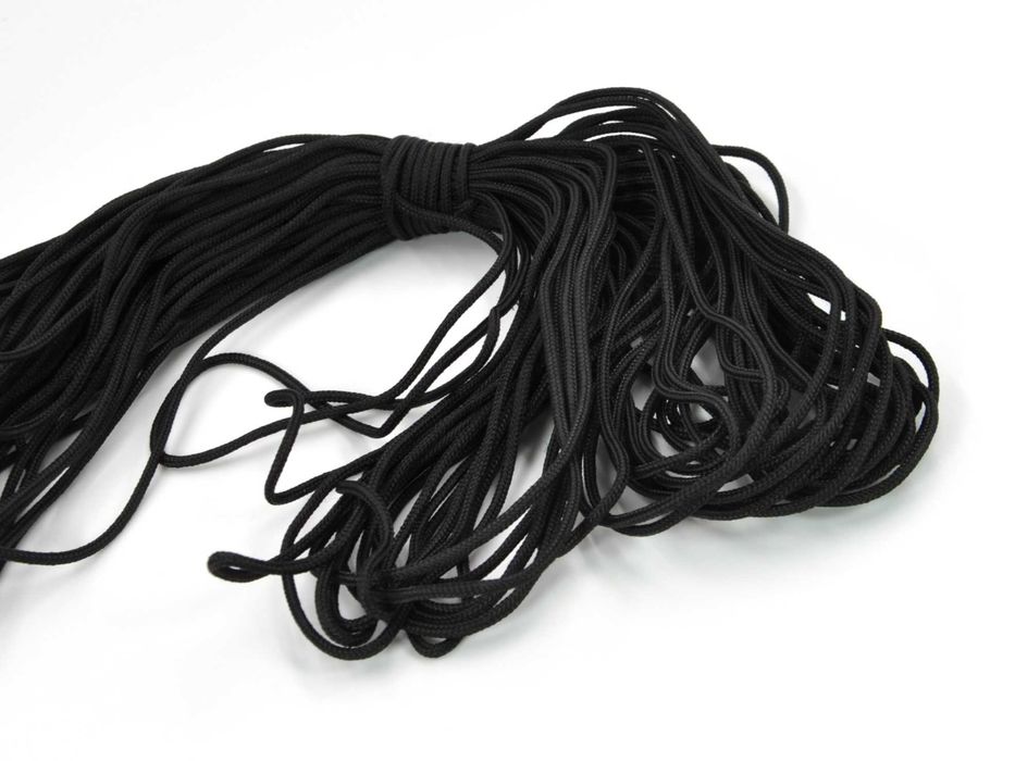 Sznurek Paracord 100ft - 31m - 2mm - Linka spadochronowa - Czarny