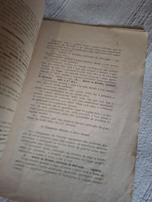 Livro de 1907 do exército português