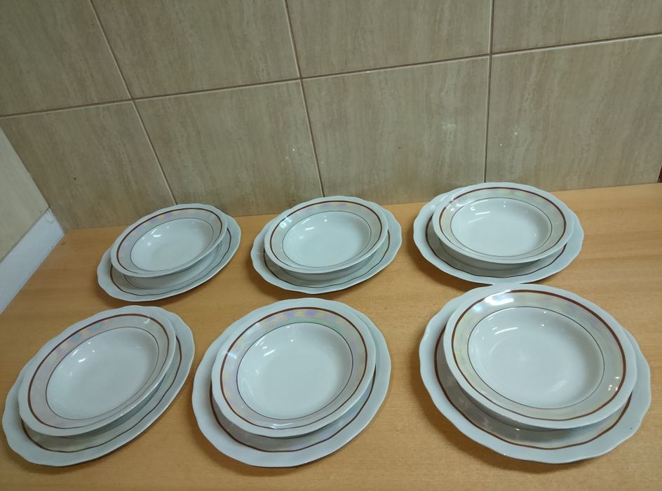 Serwis obiadowy na 6 osób Karolina stara porcelana PRL