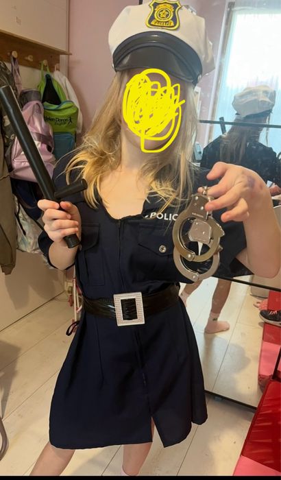 Stroj policjantki bal karnawalowy