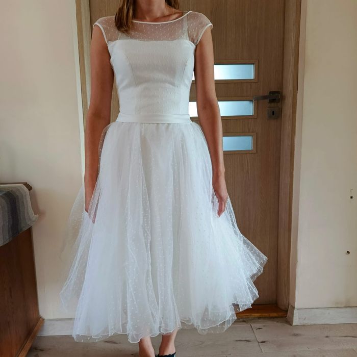 Sukienka Ślubna Midi