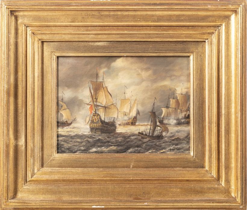 Óleo Sobre Cobre John Cross