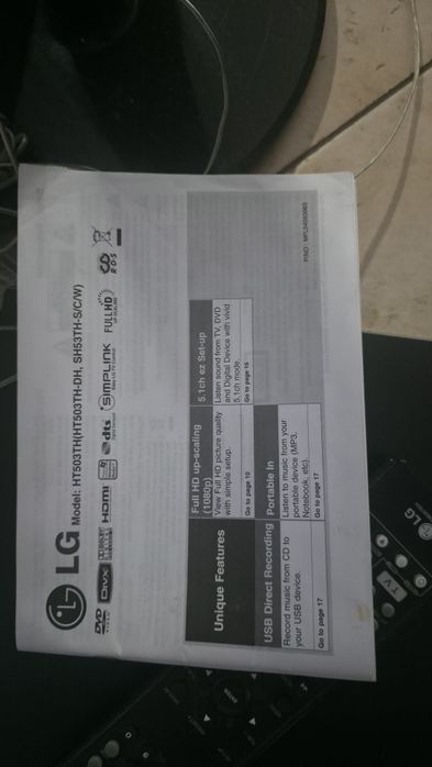 LG kino domowe z CD