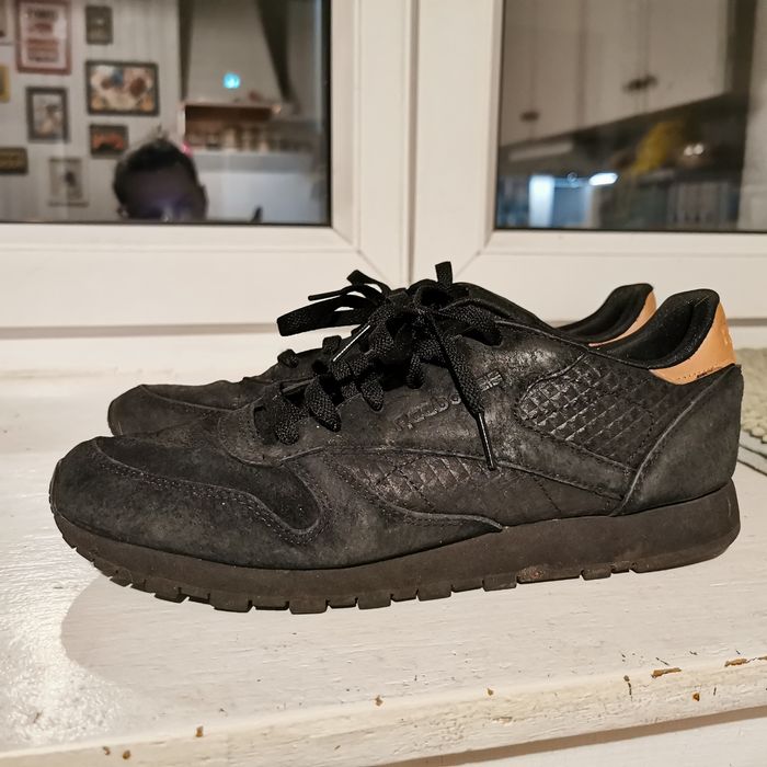 Buty adidasy sneakersy reebok classic leather czarne 41,5  42