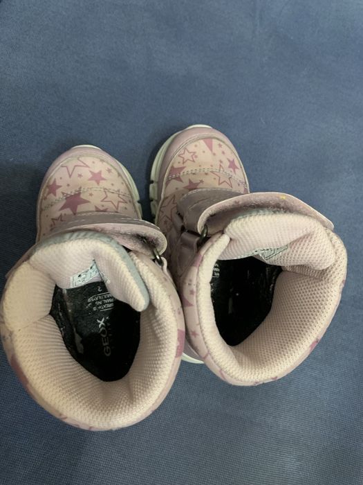 Дитячі зимові рожеві чобітки Geox на дівчинку 23 розміру