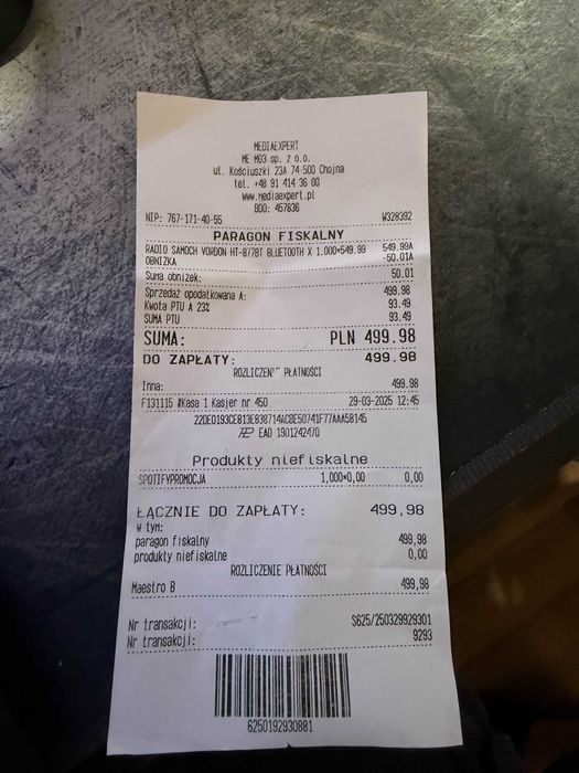 Radio samochodowe VORDON 2Din 4x60