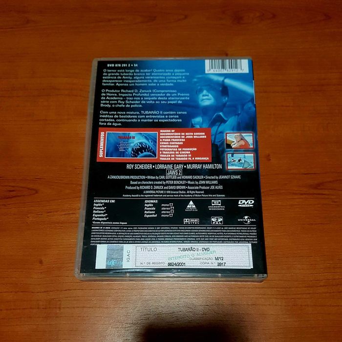 TUBARÃO II - O Terror está de volta! (Roy Scheider/Lorraine Gary)