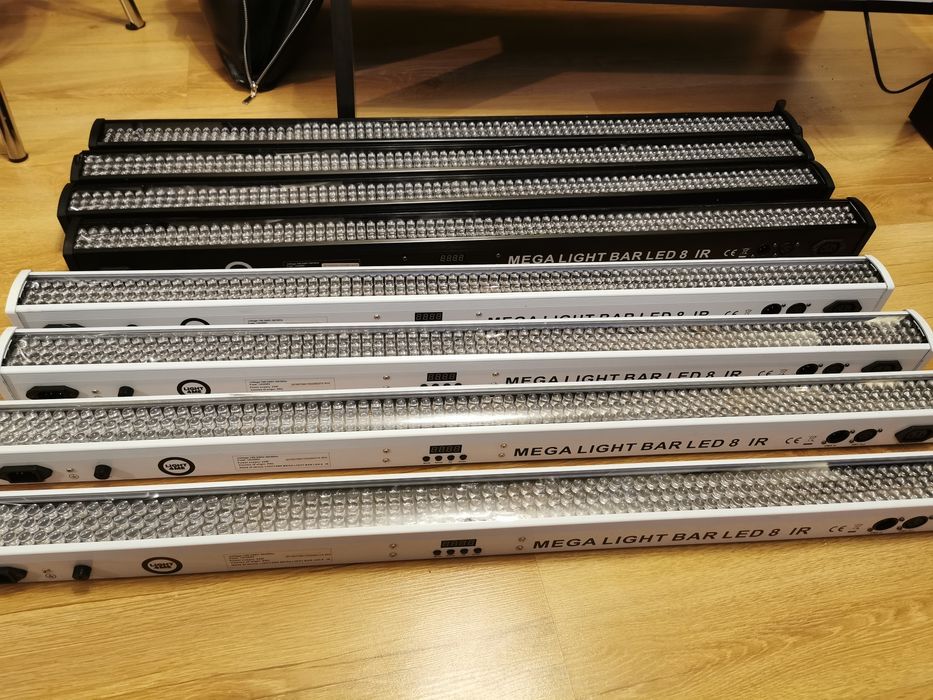 Mega light bar led 8 Ir Light 4 me 4 szt białe + pokrowiec