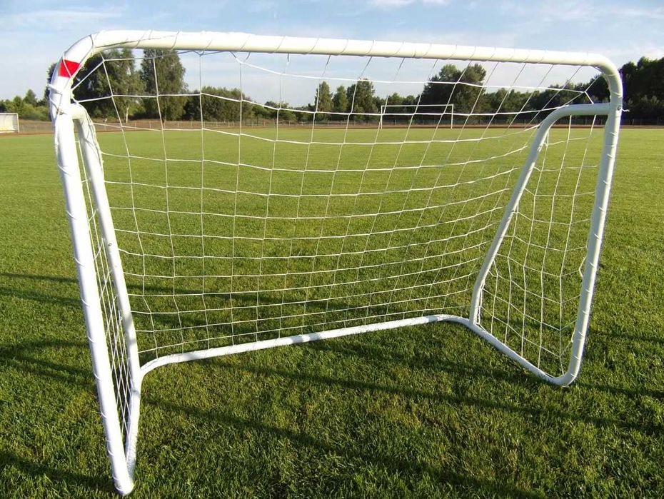 ZESTAW TRENINGOWY 2 BRAMKI piłkarskie 125x96x62 cm + siatki *NOWE*